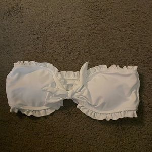 white bikini top